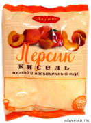 Кисель "Аливико" 400гр*12 сухой со вкусом персика (цветной пакет)